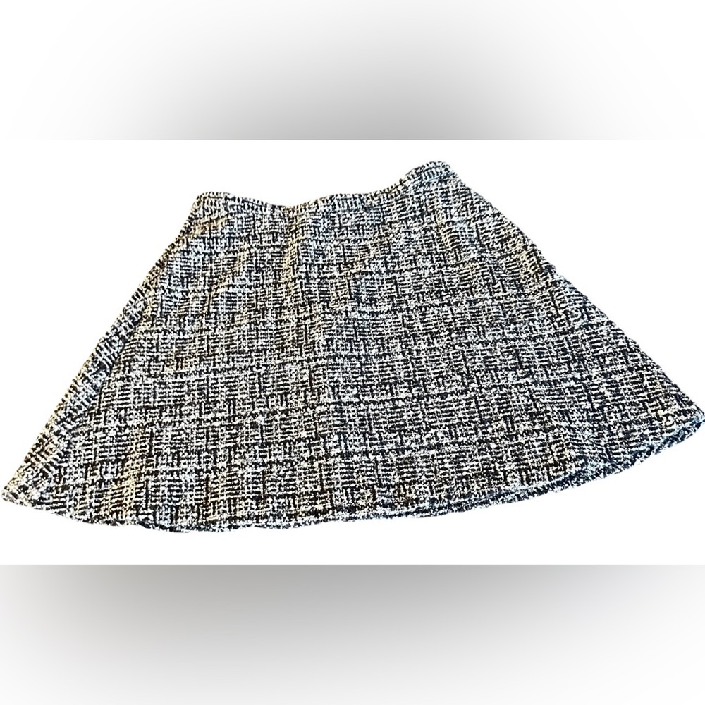 Women’s Tweed Banana Republic Black and White A-Line Skirt